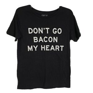 Freeze Don'T Go Bacon My Heart T Shirt Size Medium Unisex Funny Cotton Blend